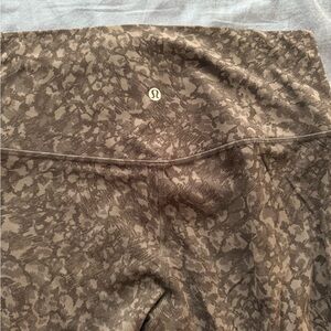 Lululemon Athletica Black Camouflage Leggings